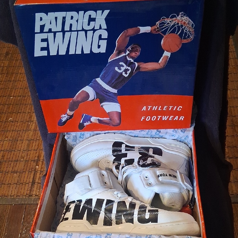 Patrick Ewing NYC,33 HI,B/W Sneakers I.O.B.W.T Size 10.